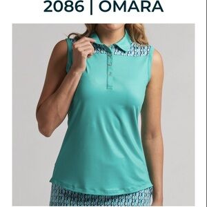 NWT Bermuda Sands Apparel ladies sleeveless golf top.